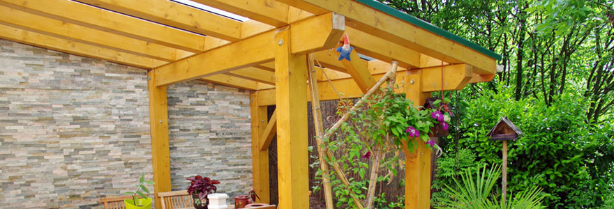 Une pergola en bois